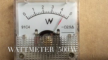 Wattmeter controlled by Arduino