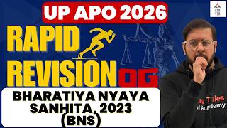 UPAPO 2026 | Rapid Revision OG of Bharatiya Nyaya Sanhita 2023 | Complete Coverage | Shubham Sir
