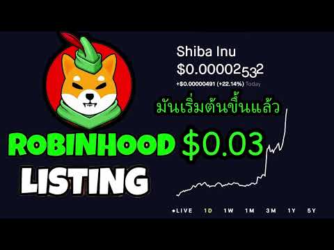 ข่าวคริปโตล่าสุด Robinhood ได้เพิ่ม Shiba Inu (SHIB) กระดานเทรดพล้อมกับ Solana(SOL)(MATIC) และ(COMP)