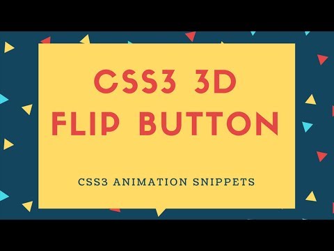 CSS3 3D Flip Button | 3D flip button with CSS3