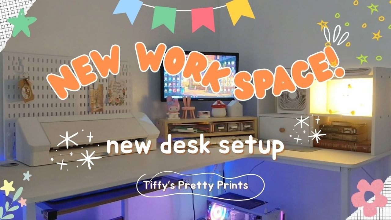 small business vlog 🍄 new workspace | new desk setup #desksetup #workspace