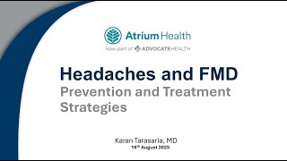 Southeast Regional Fibromuscular Dysplasia Patient Conference - Headaches and FMD