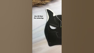 Thumbnail of DIY BLACK PANTHER MASK 😱| #shorts #youtubeshorts #diy #wakandaforever #youtubepartner #blackpanther