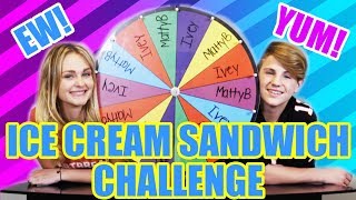 Weird Ice Cream Sandwich Challenge (MattyBRaps vs Ivey)