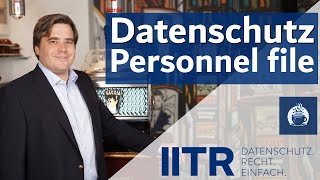 GDPR: Data protection-compliant personnel file management #dsgvo #personnel file #data protection