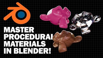 Create REALISTIC Materials With Blender Procedural Tools; GLASS, PLASTIC & WOOD.