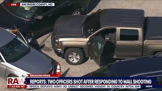 2 Baltimore officers shot outside Security Square Mall I LiveNOW from FOX
