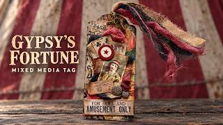 I Turned Scrap Packaging Into a Vintage Gypsy Tag! | Tim Holtz Inspired