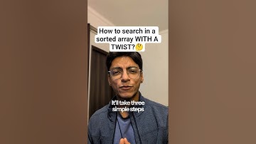 Can you search in a ROTATED sorted array? #dsa #engineering #google #leetcode #faang #microsoft
