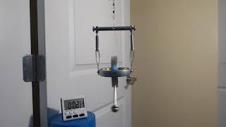 Gyroscope on Custom Low Friction Gimbals with Light Slanted Counterweight (SEE DESCRIPTION)
