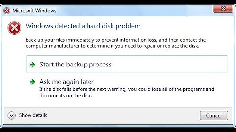 Windows Detected a Hard Disk Problem  Fix This Error Working 100%