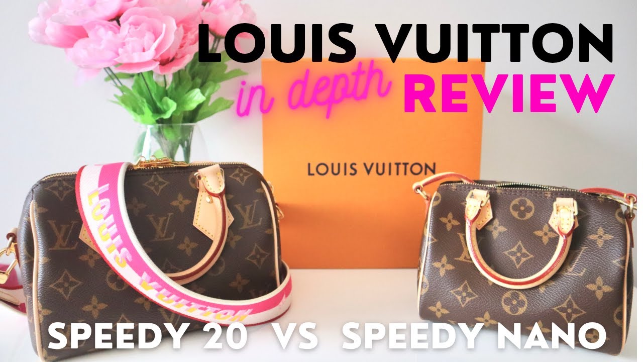 LOUIS VUITTON Speedy 20 Black VS Beige Mod Shots Comparison +