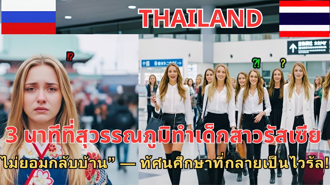 3 นาทีที่สุวรรณภูมิทำเด็กสาวรัสเซีย “ไม่ยอมกลับบ้าน” — ทัศนศึกษาที่กลายเป็นไวรัล