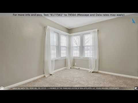 16918 SW 144th Ter, Rose Hill, KS home video tour