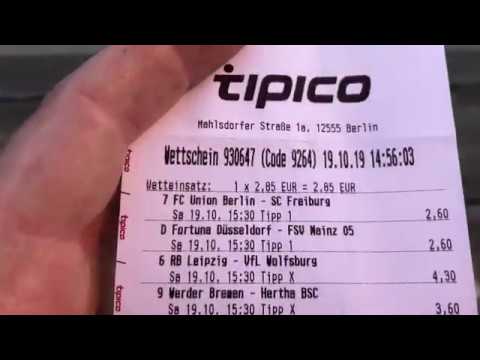 Pablotv Tipico Cashout 104 Er Quote Getroffen Dank Union Berlin Youtube