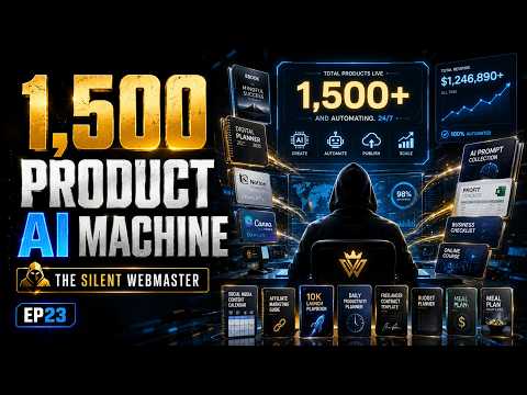 The Silent Webmaster EP23 The 1,500 Product AI Machine 1080p