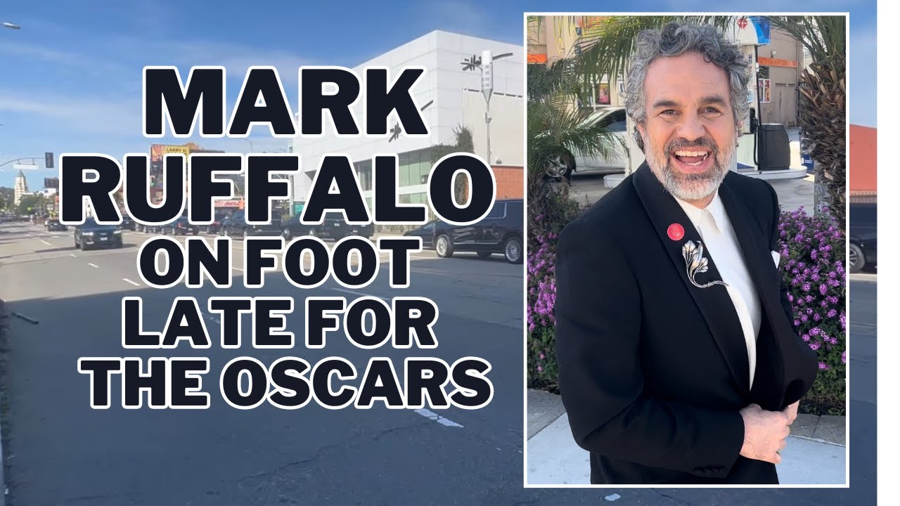 MARK RUFFALO outside OSCARS amid pro-PALESTINE “shut-down-the-Oscars” protest