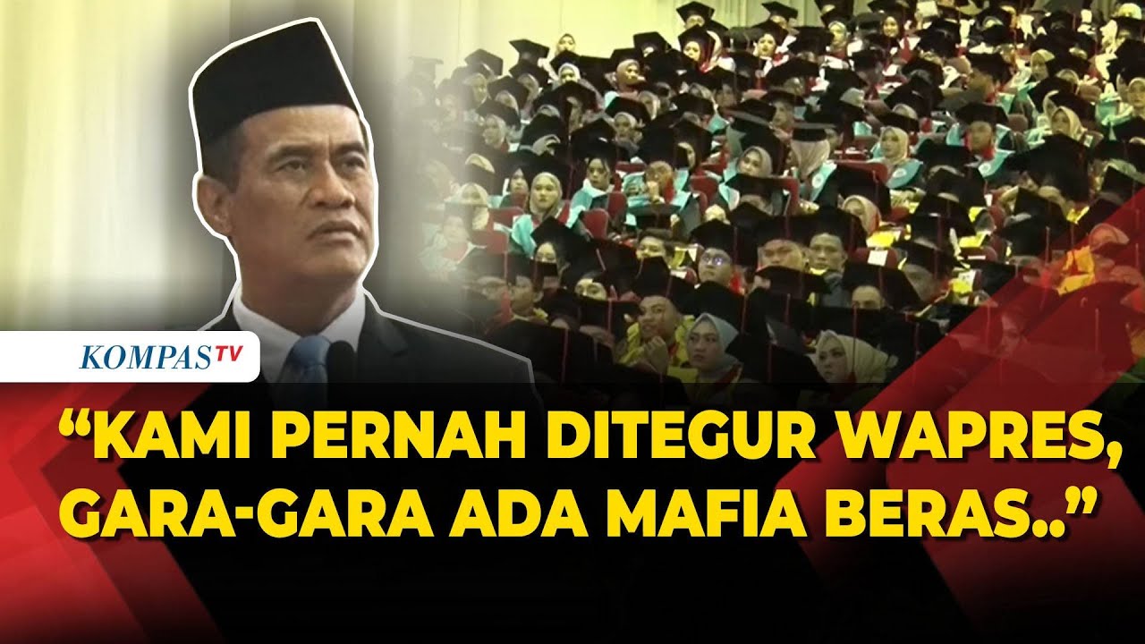 Cerita Mentan Amran Ditegur Wapres Gegara Tutup Perusahaan Milik Mafia Beras