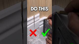 Never Cut Baseboard Corners Wrong Again! #diy