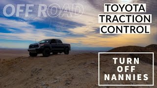 Toyota Traction Control Off Road