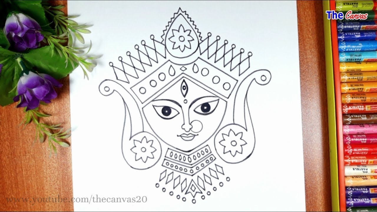 How to draw Durga maa easily || Devi durga drawing for beginners | Maa