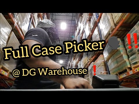 Full Case Picker Distribution Center Dollar General Warehouse Pt1
