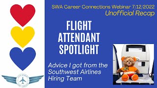 Flight Attendant Career Spotlight: Recap of the Southwest Career Connections Webinar