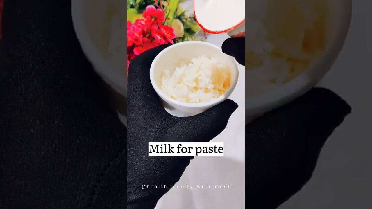 DIY Rice Milk Face Cream For Face Whitening shorts viral 