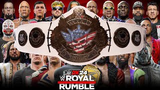 WWE 2K24 ROYAL RUMBLE MATCH FOR THE AMERICAN NIGHTMARE WWE CHAMPIONSHIP!