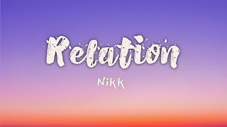 Relation - Nikk Ft Mahira Sharma | Punjabi Song | Lyrics Video