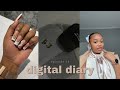 digital diary : episode 14 | optometrist, style my hair w me, productive studying, content content