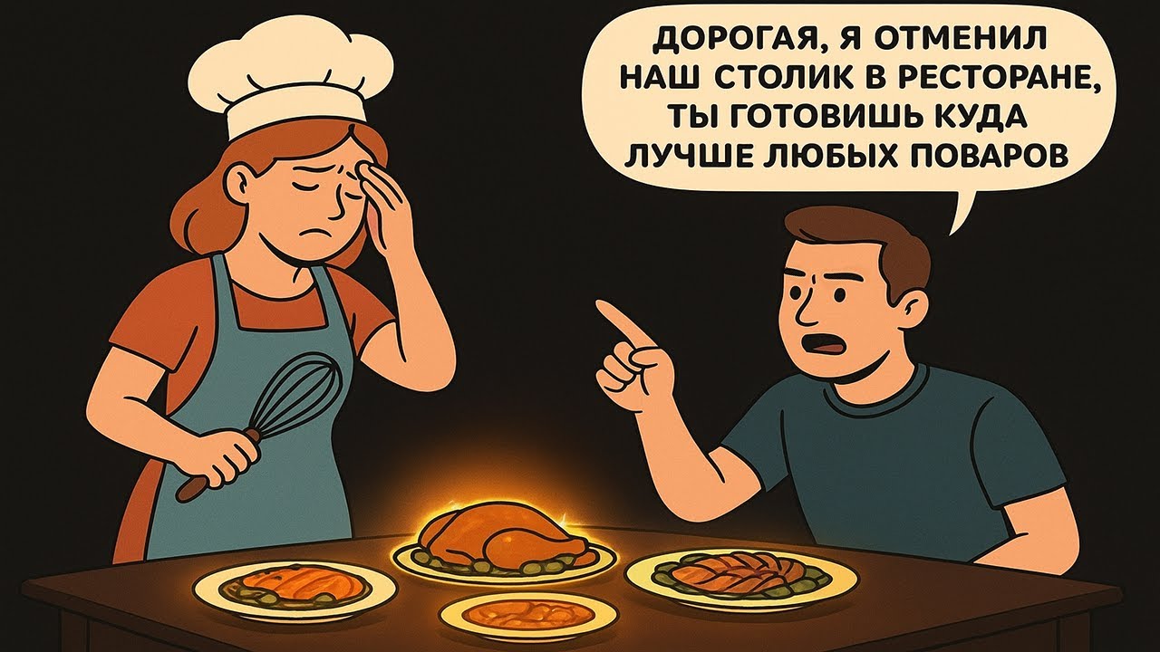 Моя девушка буквально шеф-повар. Почему она расстраивается, когда я предлагаю поесть дома?