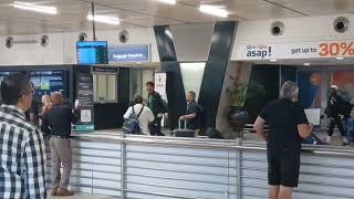 Bafana Bafana players on arrival at OR Tambo Airport .