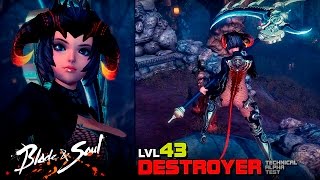 Blade Soul - Lvl 43 Destroyer Gameplay - Technical Alpha Test - F2P - Naeu