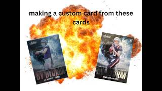 making a custom card from a drake maye by storm RC