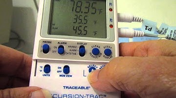 4-Inserting the probe and setting High and Low Alarm