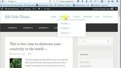 Adding custom menu after header in Beaver Builder child theme