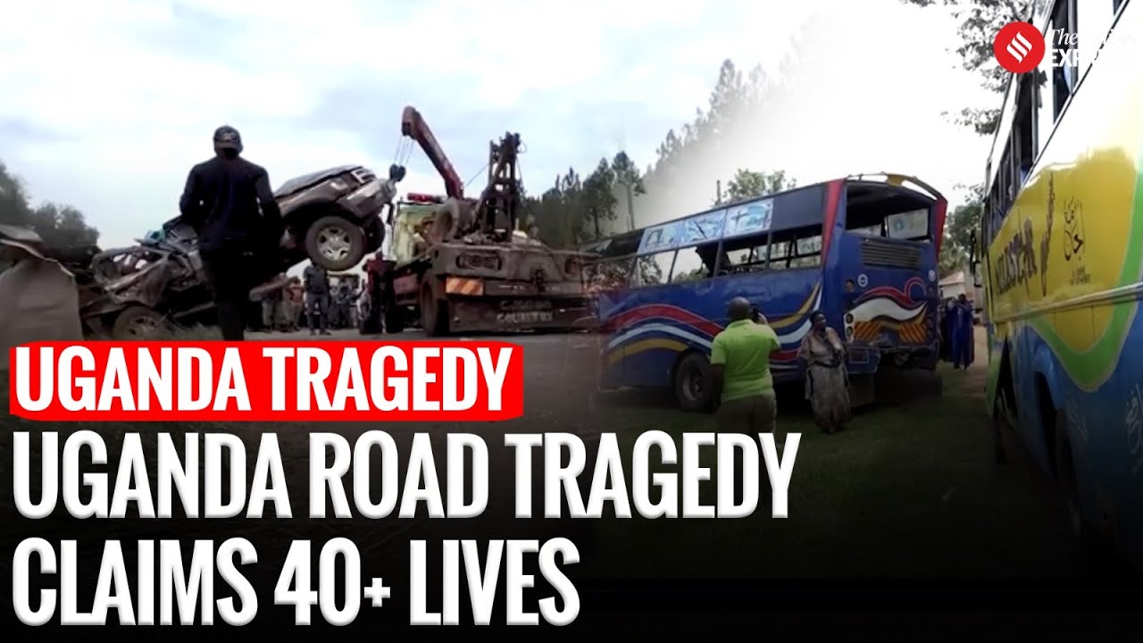 Over 40 Dead as Two Buses and Vehicles Collide in Western Uganda - YouTube