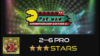 Pac-Man Championship Edition 2 - Level 2-6 Pro(3-Stars)