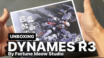 UNBOXING MG DYNAMES R3 GUNDAM Resin Garage Kit By FORTUNE MEOW Studio