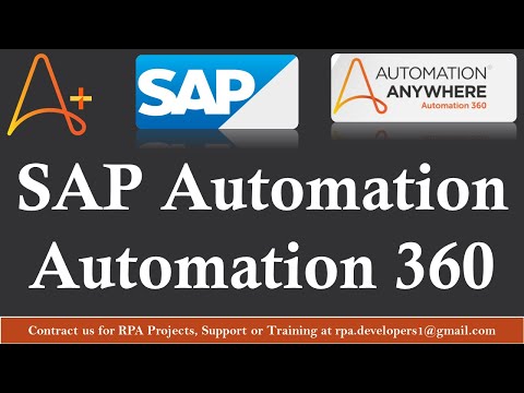 SAP Automation in Automation Anywhere A2019 | SAP Package in A2019 | How to Automate SAP in A2019