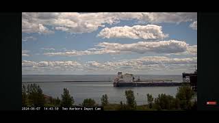 New Ship Algoma Bear 🐻 departing Two Harbors, MN CN Ore Dock.