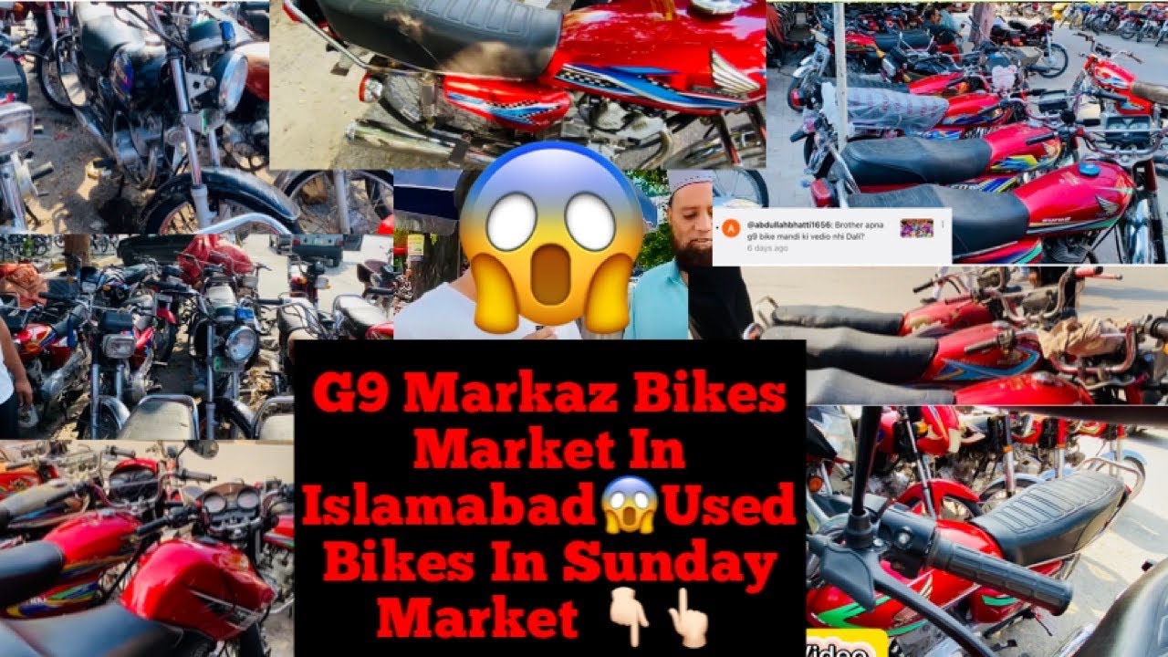 Used Bikes In Sunday Market G9 Markaz Islamabad/Bikes Sunday Bazar In Islamabad/Cheapest Bike Market
