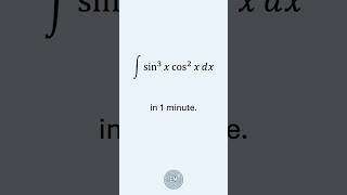Trigonometric integral in 1 minute #maths #calculus #integration #integral #engineering