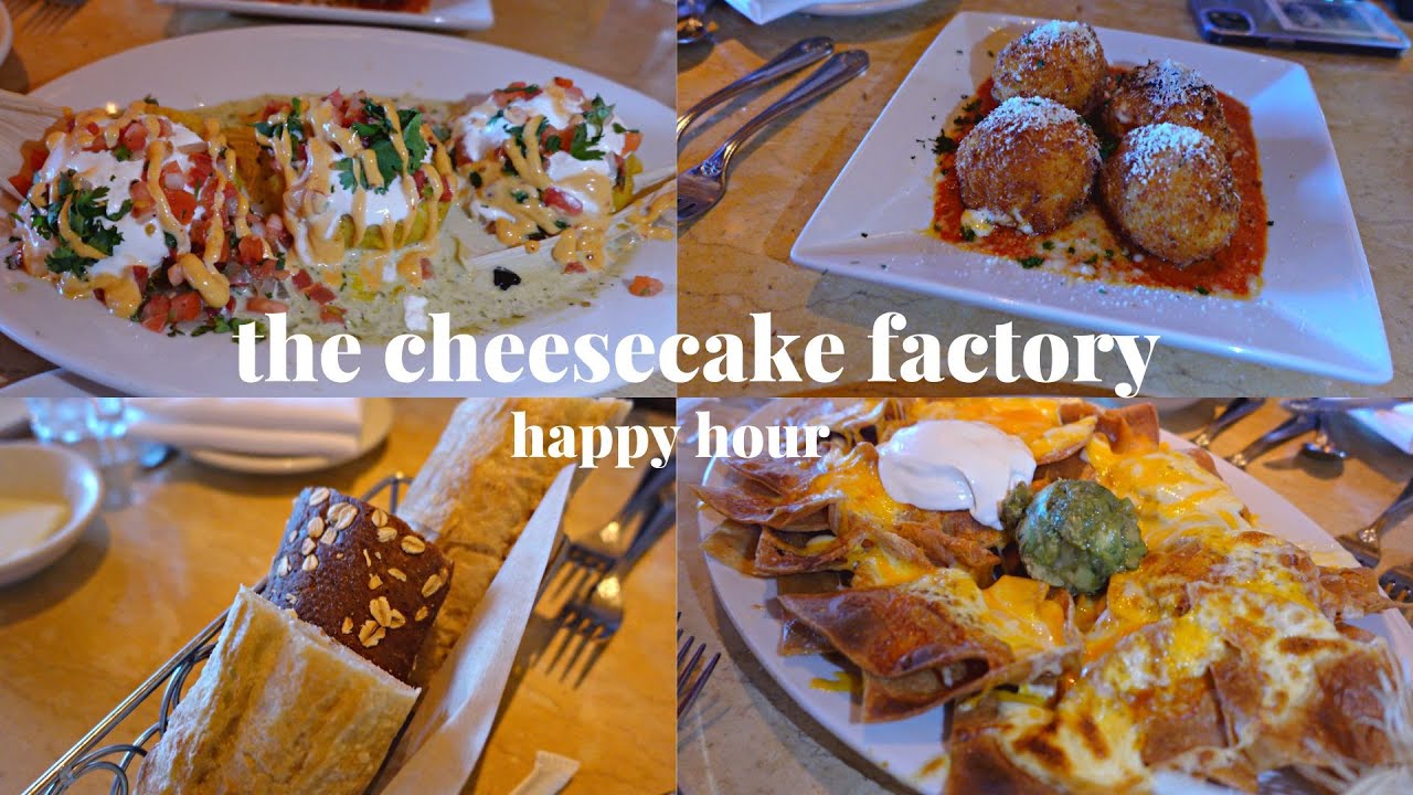 the CHEESECAKE FACTORY happy hour YouTube