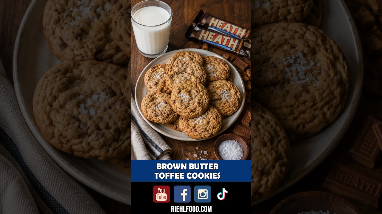 BROWN BUTTER TOFFEE COOKIES