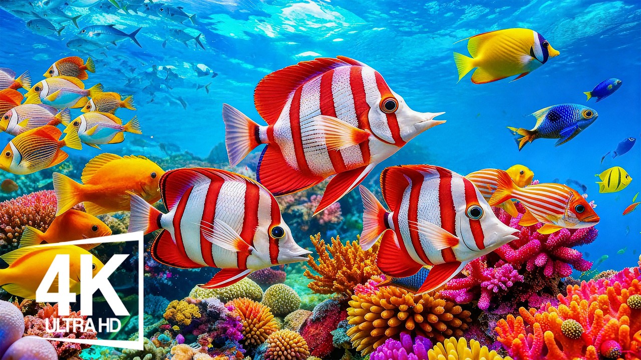 Deep Ocean World 4K Video – Diving into the Ocean's Wonders of Marine Life