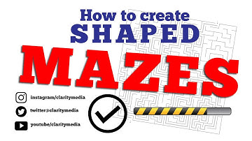 How to Create SHAPED Mazes!