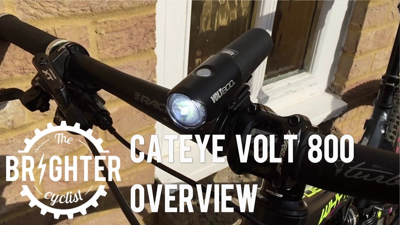 Cateye Volt 800 Commuter Bike Light Overview Youtube