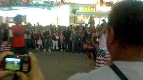 Dancing in Times Square